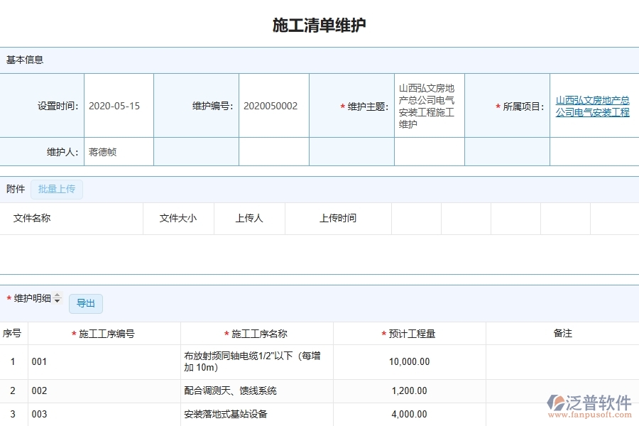 設備安裝工程項目管理系統(tǒng)在施工清單維護中的競爭優(yōu)勢