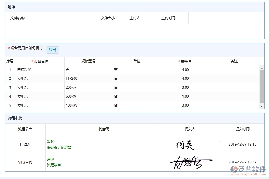 電力工程設備需用計劃軟件應用場景