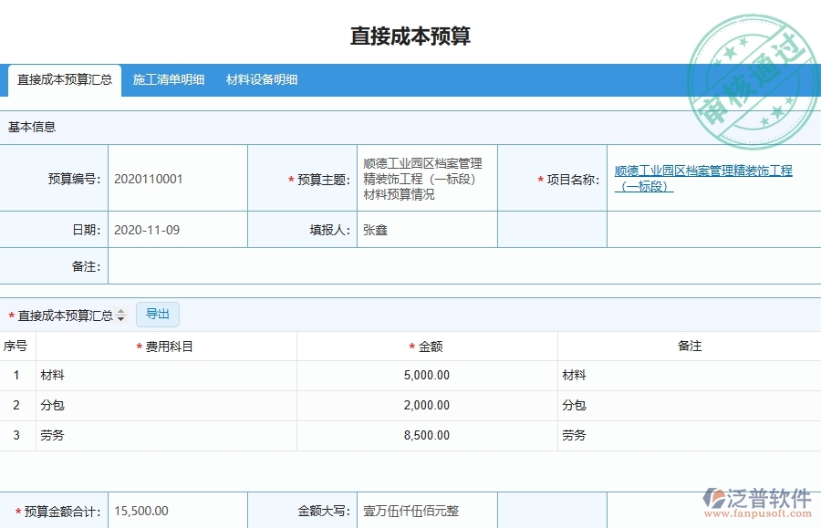 設(shè)備安裝工程項(xiàng)目企業(yè)管理系統(tǒng)在預(yù)算申請(qǐng)單(月度)列表中的競爭優(yōu)勢
