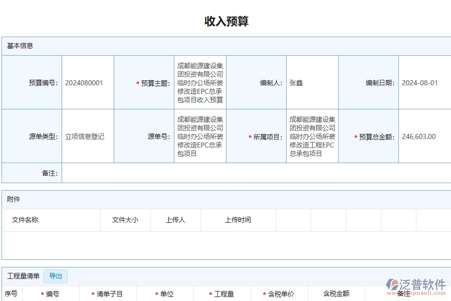 泛普軟件-路橋工程管理系統(tǒng)中預算管理的注意事項