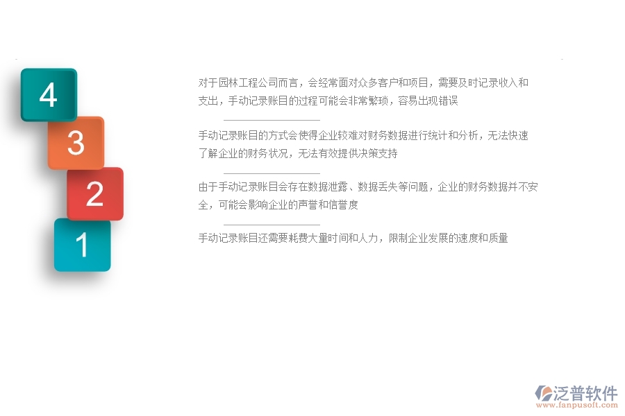 一、園林工程公司沒有使用系統(tǒng)時在賬戶信息方面遇到的問題有哪些