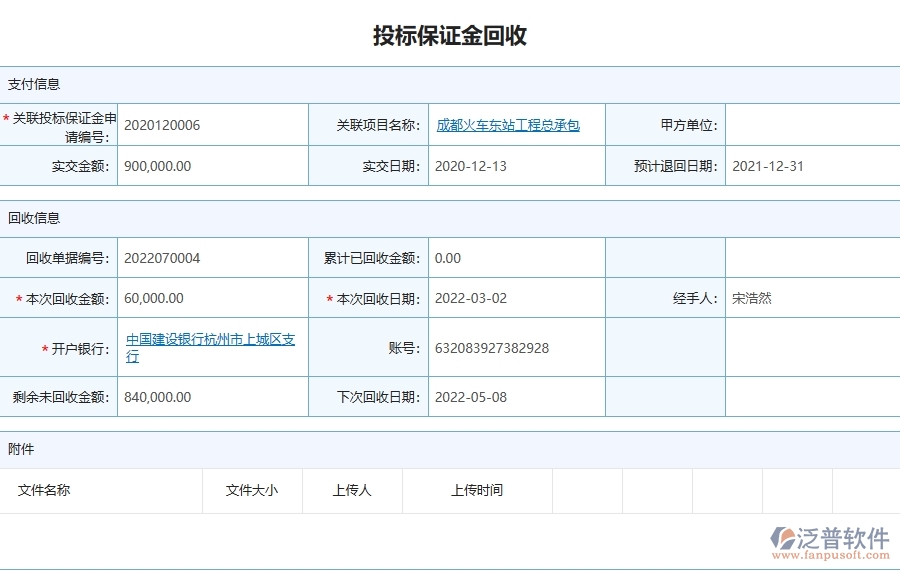 三、泛普軟件-園林工程管理系統(tǒng)在投標(biāo)保證金回收中的應(yīng)用場景