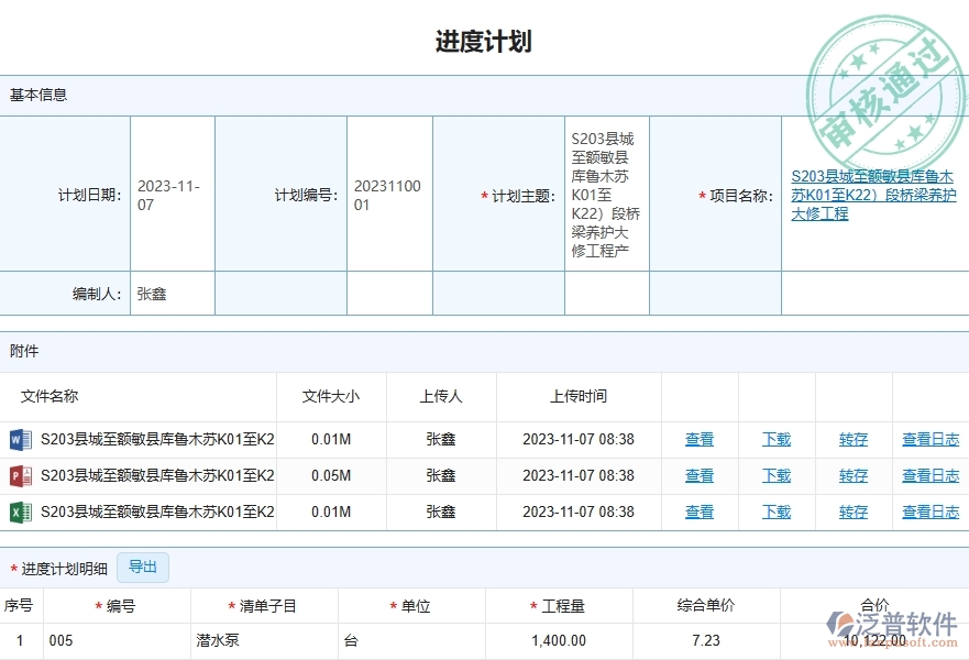二、泛普軟件-路橋工程企業(yè)管理系統(tǒng)如何有效提升企業(yè)的產(chǎn)值進(jìn)度計(jì)劃