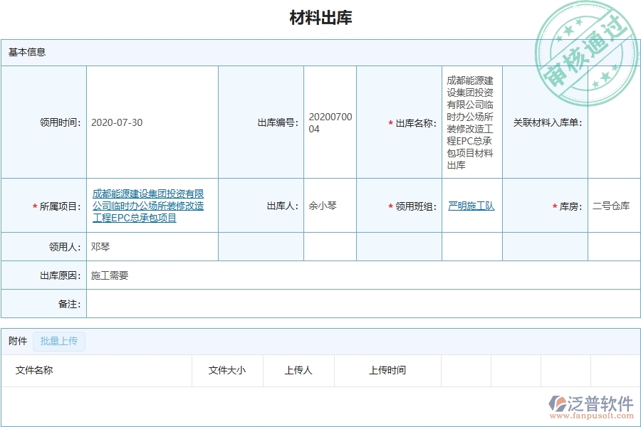 三、泛普軟件-機(jī)電工程企業(yè)管理系統(tǒng)中材料出庫(kù)的優(yōu)點(diǎn)與缺點(diǎn)