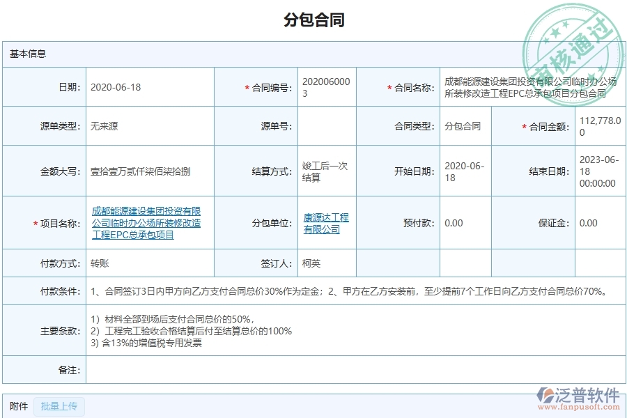 分包管理為弱電工程企業(yè)提供了哪些方面的應(yīng)用價值