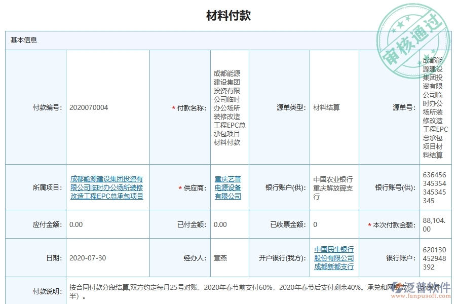 泛普軟件-的機(jī)電工程項(xiàng)目管理系統(tǒng)在項(xiàng)目總成本統(tǒng)計(jì)表中的價值