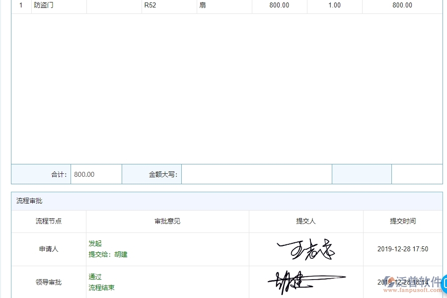 泛普軟件-幕墻工程企業(yè)管理系統(tǒng)中材料退庫(kù)明細(xì)查詢(xún)主要功能