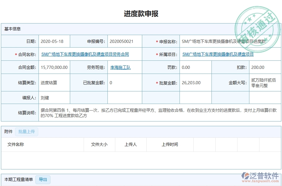 三、泛普軟件-勞務(wù)付款在弱電工程企業(yè)中有哪些優(yōu)點(diǎn)和長處