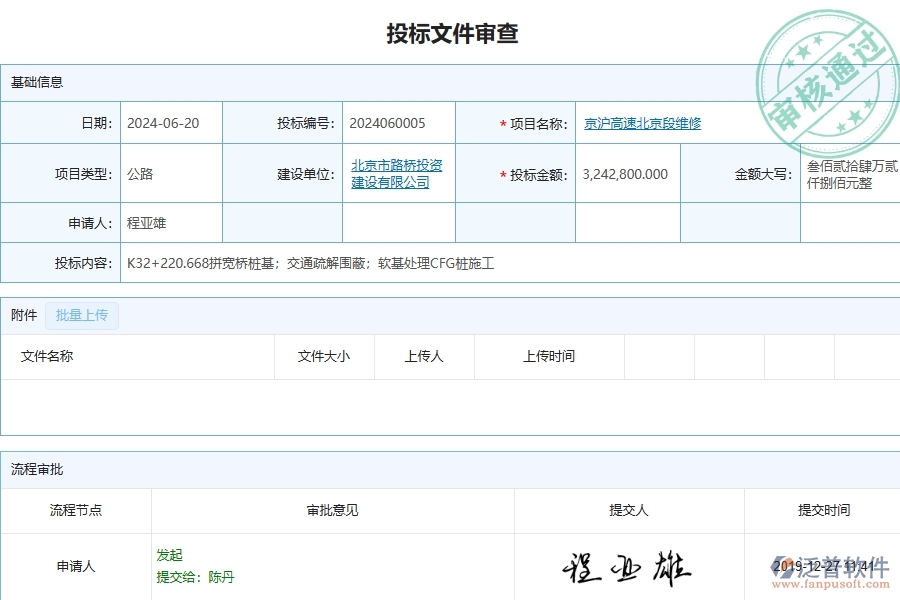 四、泛普軟件-公路工程企業(yè)投標(biāo)文件審查列表的框架設(shè)計(jì)思路