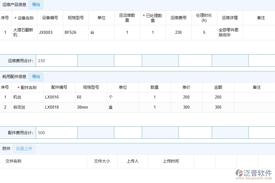 三、泛普軟件-幕墻工程企業(yè)管理系統(tǒng)中售后處理單的核心功能