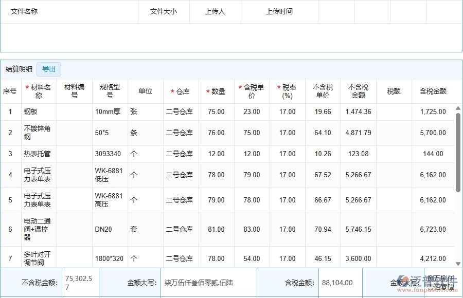 三、泛普軟件-機電工程管理系統(tǒng)在材料結(jié)算中的應用場景