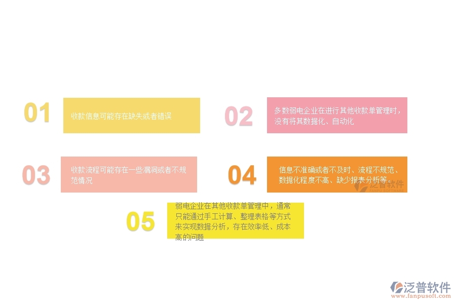 一、多數(shù)弱電企業(yè)在其他收款單列表管理中存在的問題