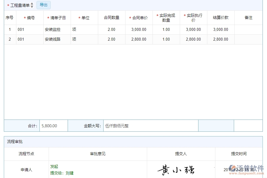 四、泛普軟件-安防工程管理系統(tǒng)中完工結(jié)算管理的應(yīng)用場(chǎng)景