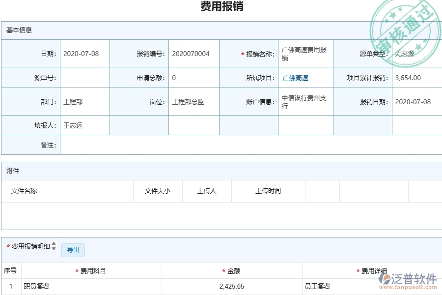 二、泛普軟件-公路工程報銷管理能為企業(yè)帶來什么價值