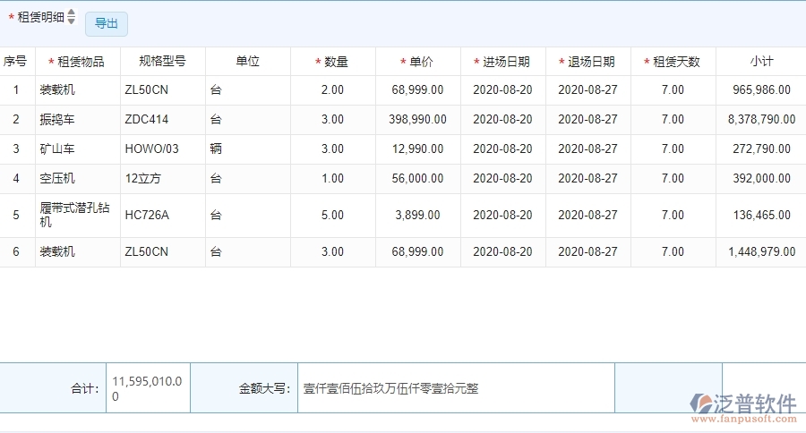 四、泛普軟件-安防工程管理系統(tǒng)中租賃結(jié)算管理的注意事項(xiàng)