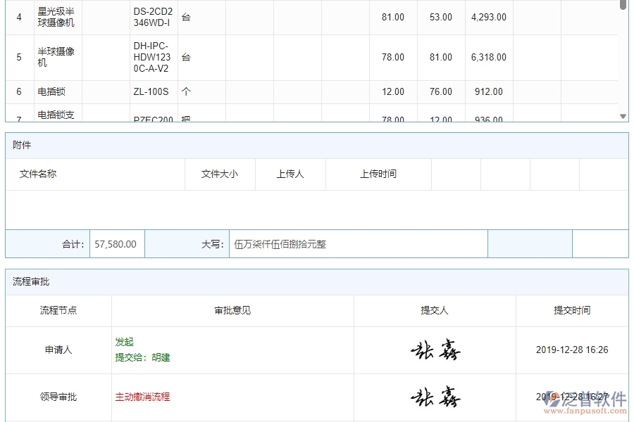 三、安防工程企業(yè)使用泛普軟件-材料需用計劃明細查詢管理的好處