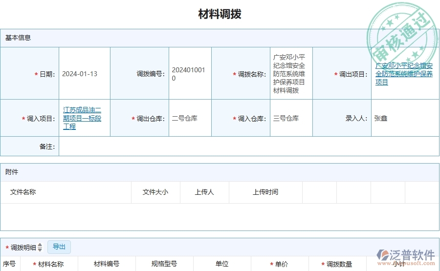 四、泛普軟件-安防工程企業(yè)材料調(diào)撥的技術(shù)優(yōu)勢(shì)