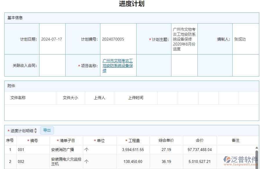 三、泛普軟件-安防工程進(jìn)度計(jì)劃查詢管理系統(tǒng)為企業(yè)帶來的價(jià)值