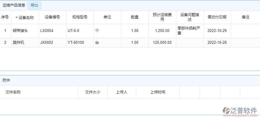 三、 泛普軟件-安防工程管理系統(tǒng)如何解決企業(yè)售后派工單列表問題