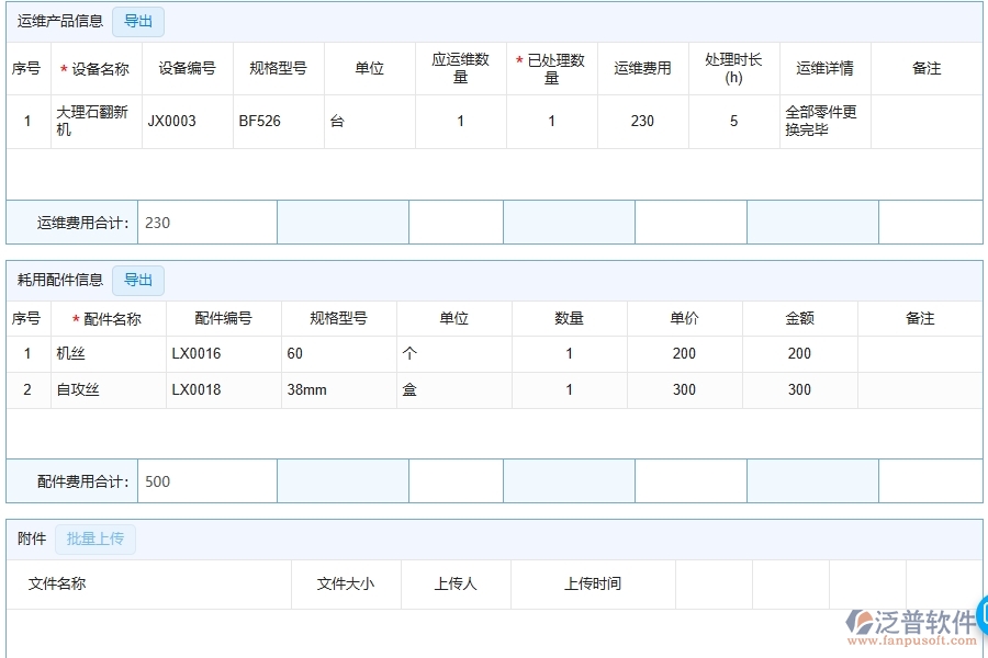 　三、 泛普軟件-安防工程企業(yè)管理系統(tǒng)中售后派工單的核心功能