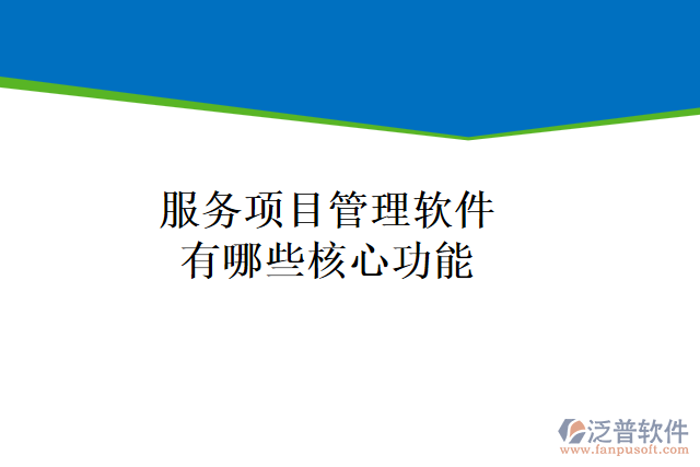 服務項目管理軟件有哪些核心功能