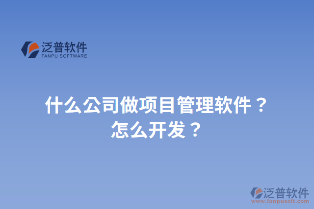 什么公司做項(xiàng)目管理軟件？怎么開(kāi)發(fā)？