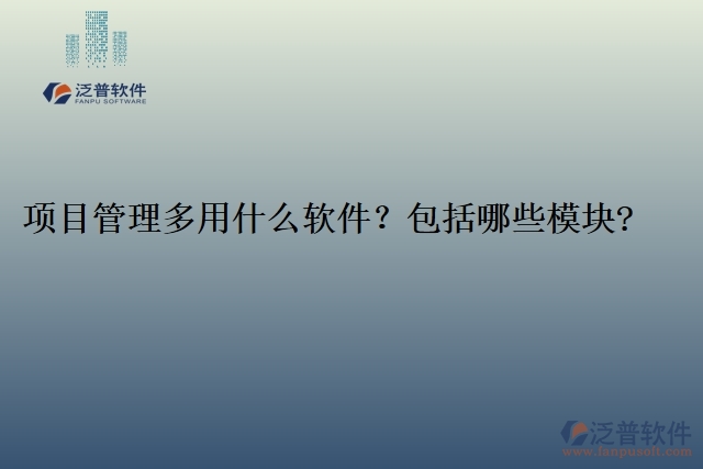 項目管理多用什么軟件？包括哪些模塊?