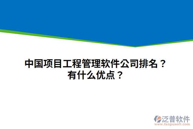 中國(guó)項(xiàng)目工程管理軟件公司排名？有什么優(yōu)點(diǎn)？