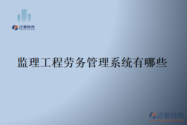 監(jiān)理工程勞務管理系統(tǒng)有哪些
