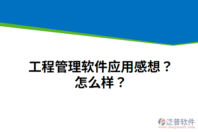 工程管理軟件應(yīng)用感想？怎么樣？