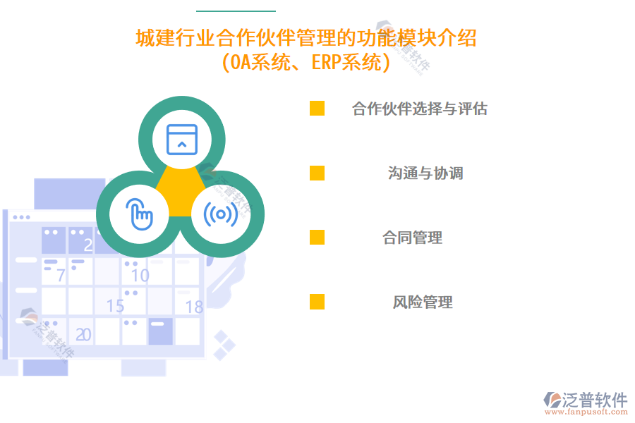 城建行業(yè)合作伙伴管理的功能模塊介紹(OA系統(tǒng)、ERP系統(tǒng))