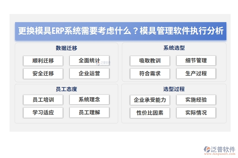 更換模具ERP系統(tǒng)需要考慮什么？模具管理軟件執(zhí)行分析