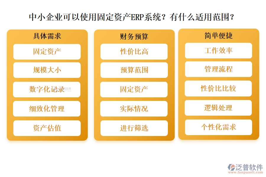 中小企業(yè)可以使用固定資產(chǎn)ERP系統(tǒng)？有什么適用范圍？