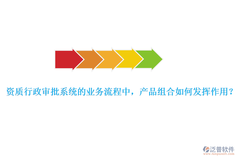 資質(zhì)行政審批系統(tǒng)的業(yè)務(wù)流程中，產(chǎn)品組合如何發(fā)揮作用？