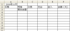 excel財(cái)務(wù)記賬系統(tǒng)
